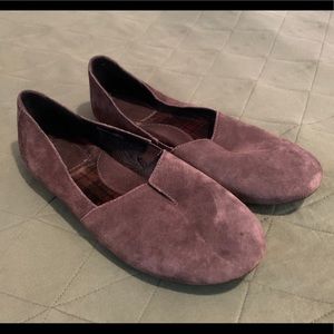 BORN Sebra suede slip-ons - Sz 9, Grey